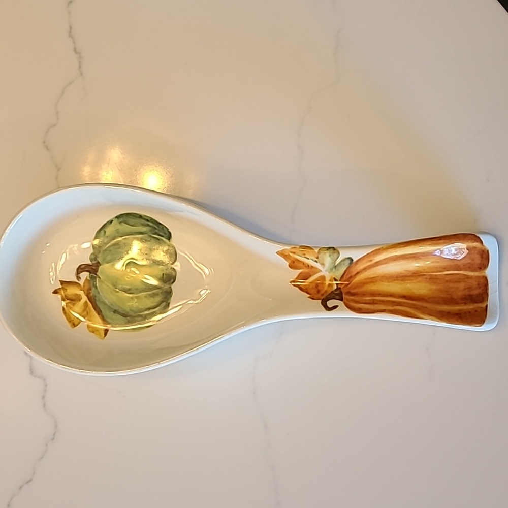 Pumpkin spoon rest